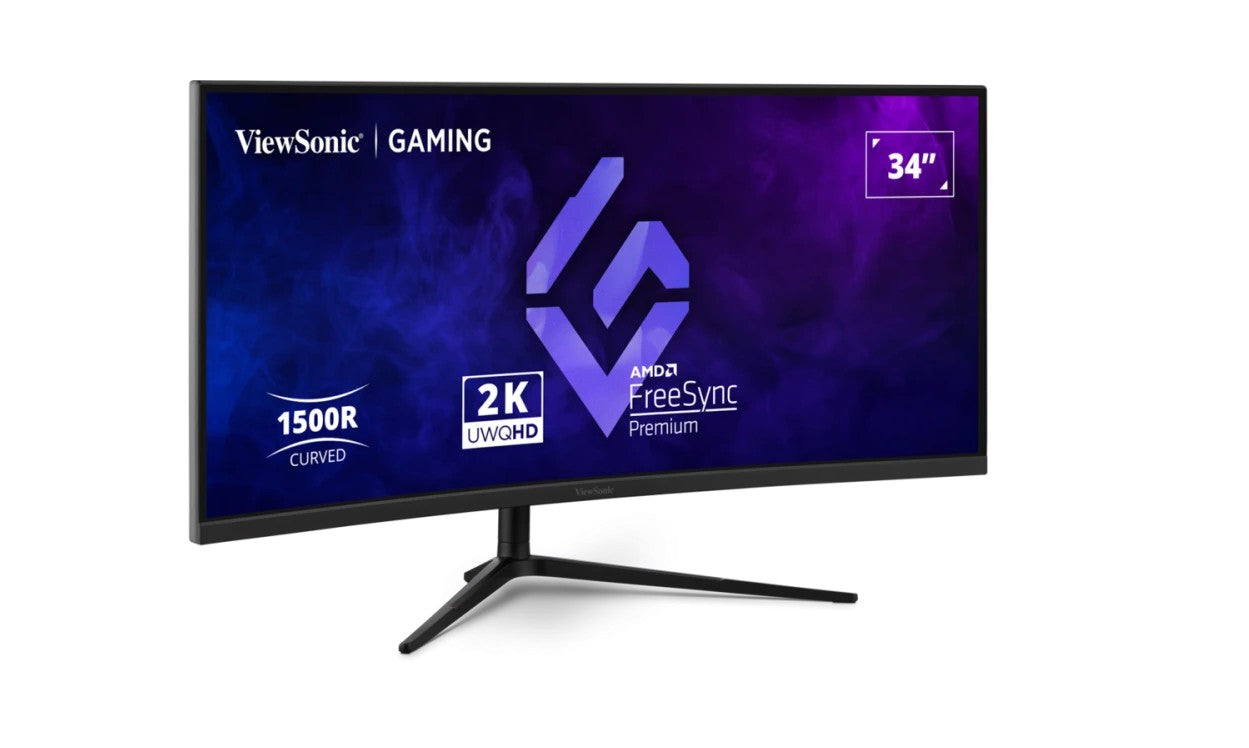 ViewSonic 34' Curved 3440x1440, 180Hz 1ms 1500R, HDR10, Adaptive Sync, 2x HDMI, 2x DP, Speaker, VESA 100, VX3418-2K Office Gaming Ultra Wide Monitor ViewSonic 34' Curved 3440x1440, 180Hz 1ms 1500R, HDR10, Adaptive Sync, 2x HDMI, 2x DP, Speaker, VESA 100, VX3418-2K Office Gaming Ultra Wide Monitor